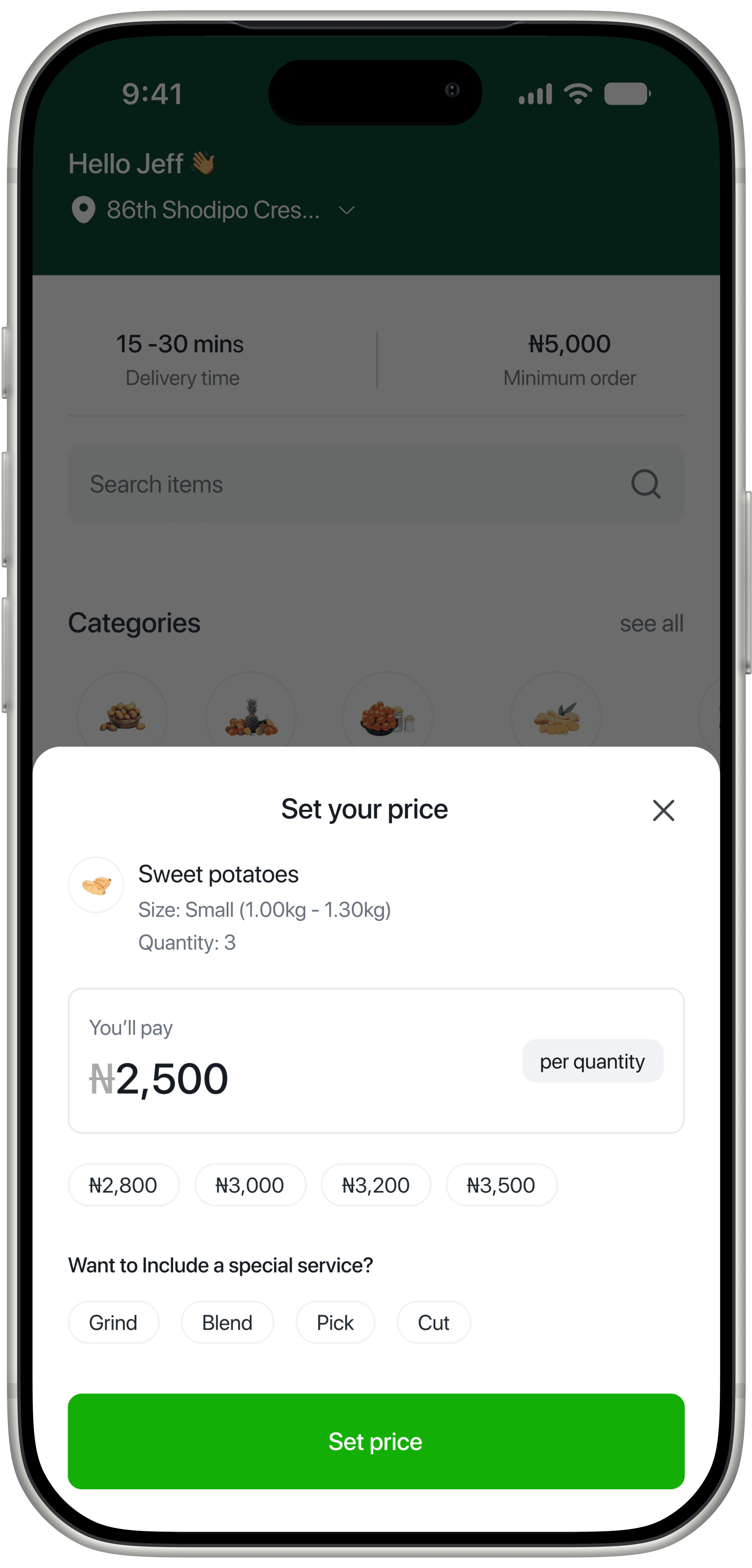 Set your price