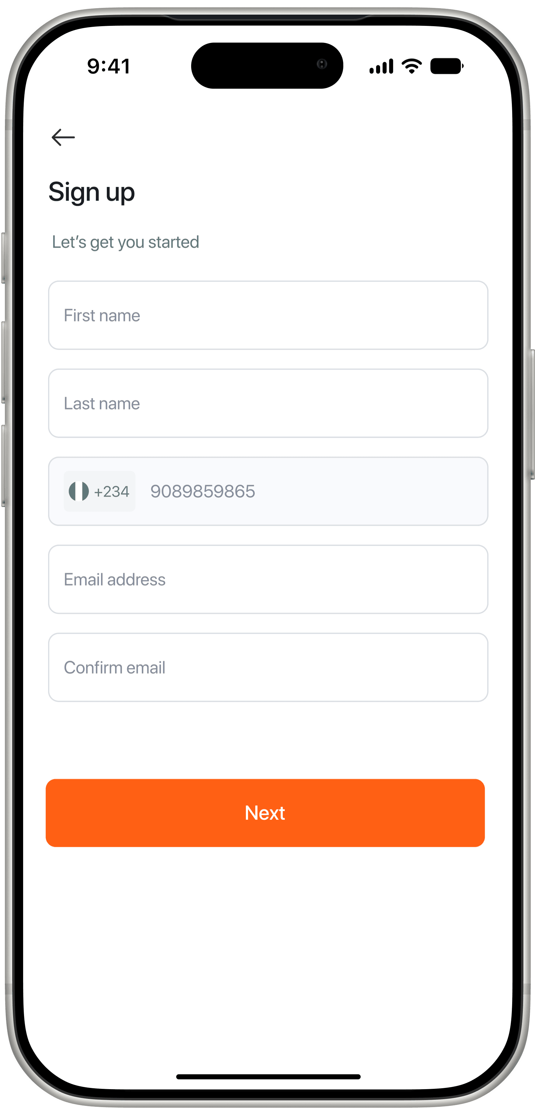Enter your details