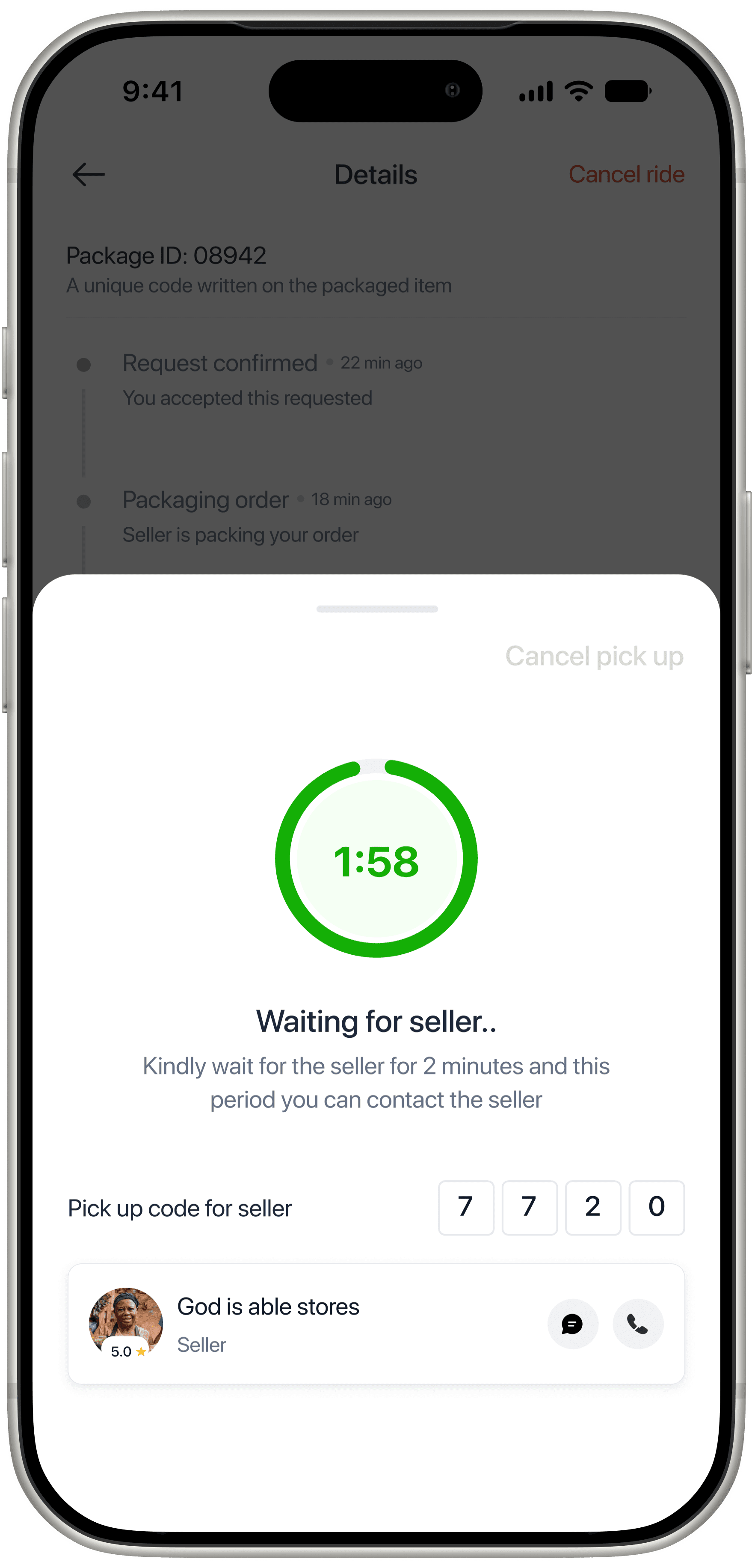 Waiting on seller