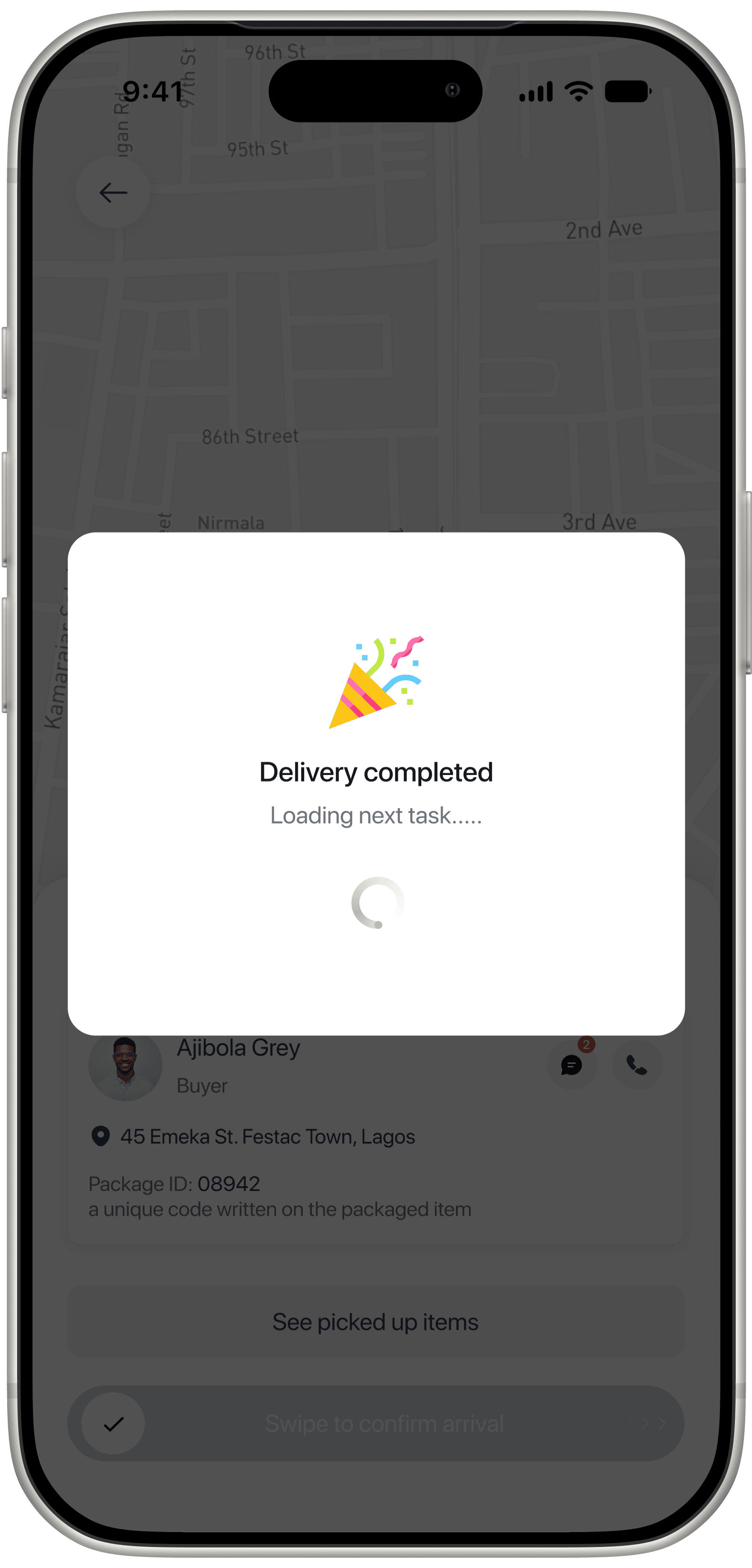 Delivery successful
