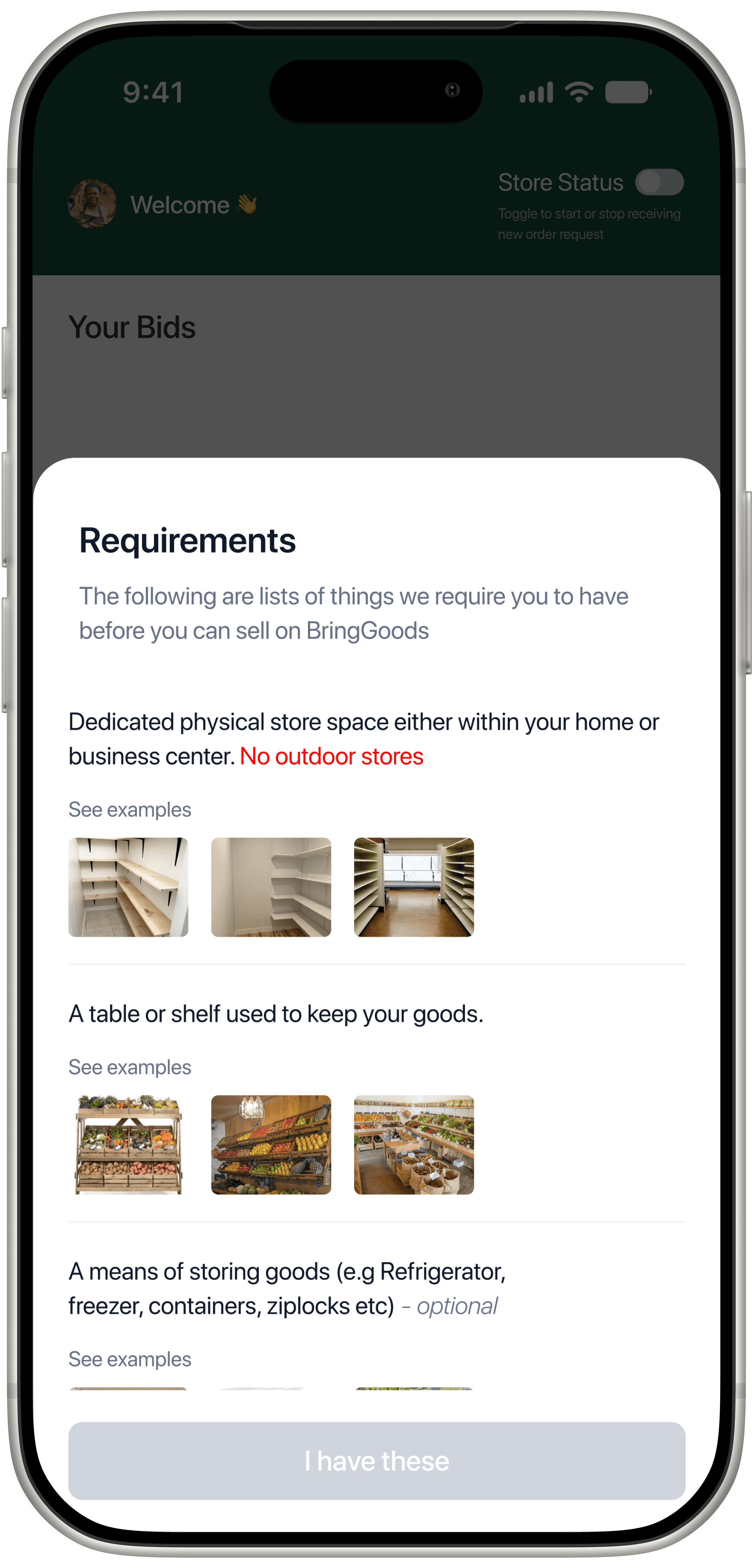 Verification requirements