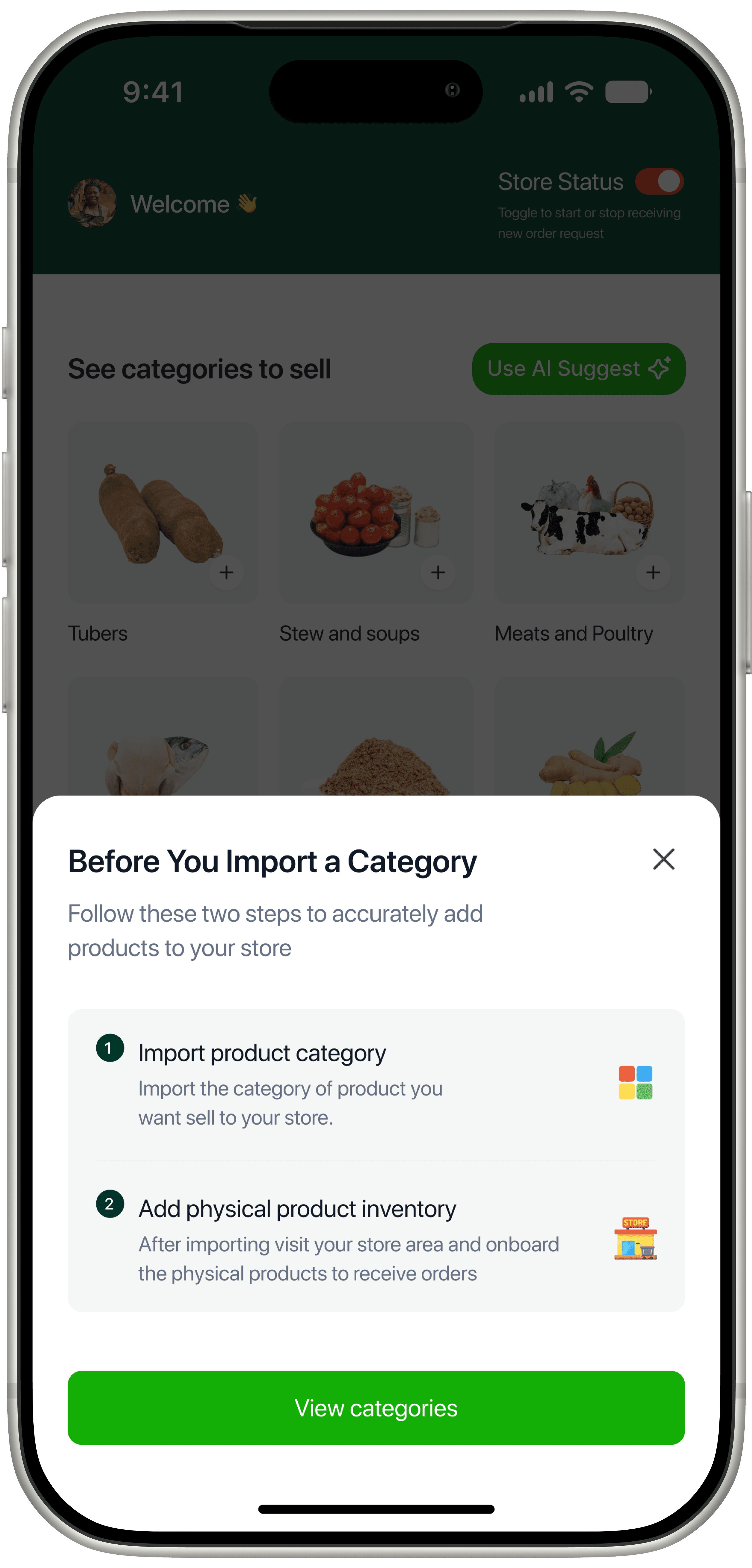 Before you import a category