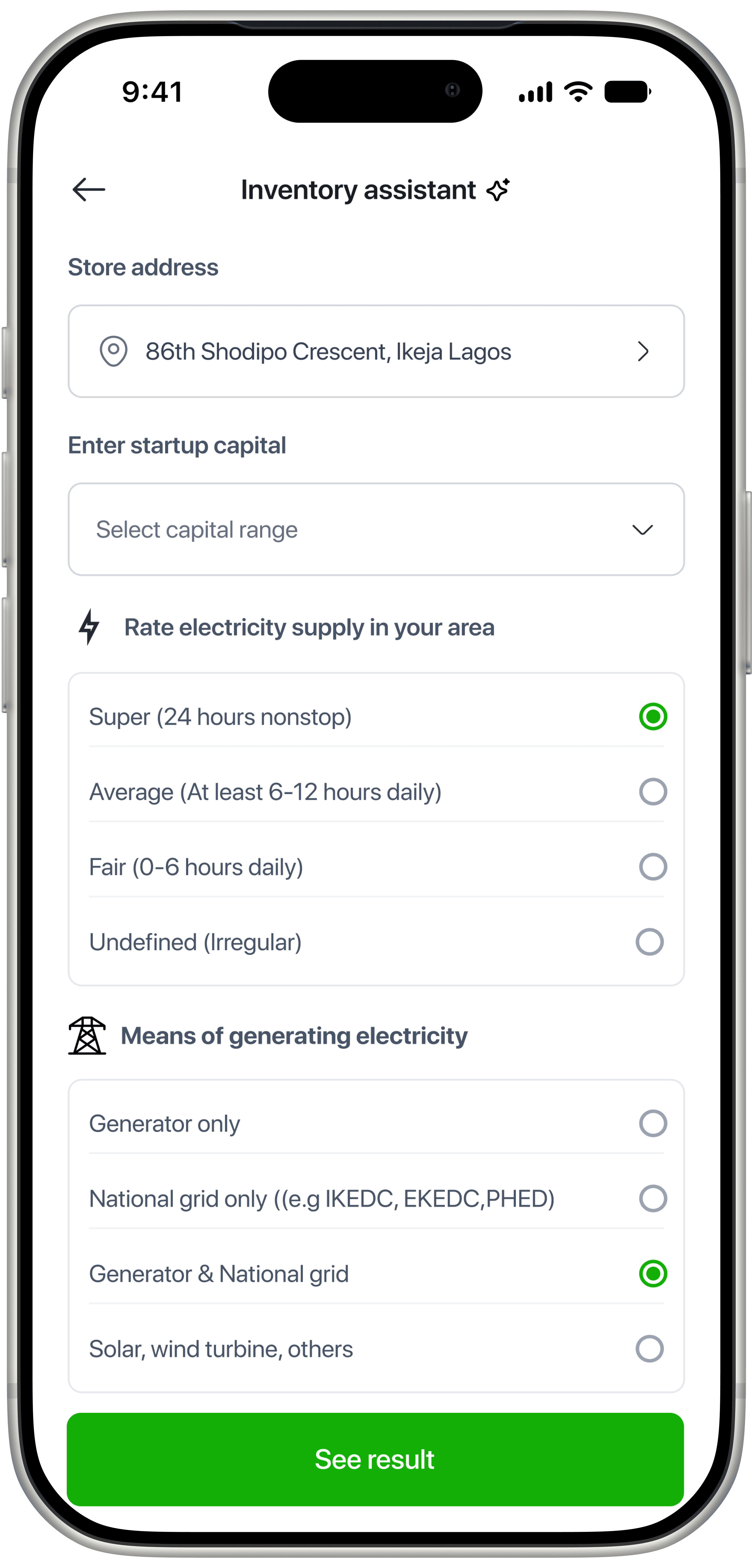 AI inventory assistant